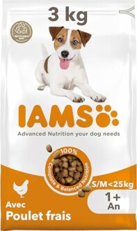 Sac de croquettes pour chien IAMS avec poulet frais