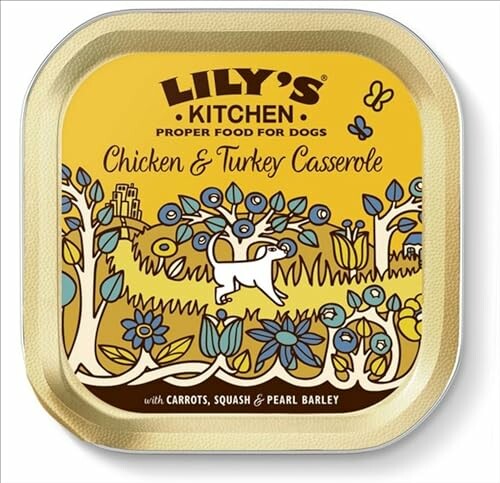 Nourriture pour chiens Lily's Kitchen, casserole de poulet et dinde.